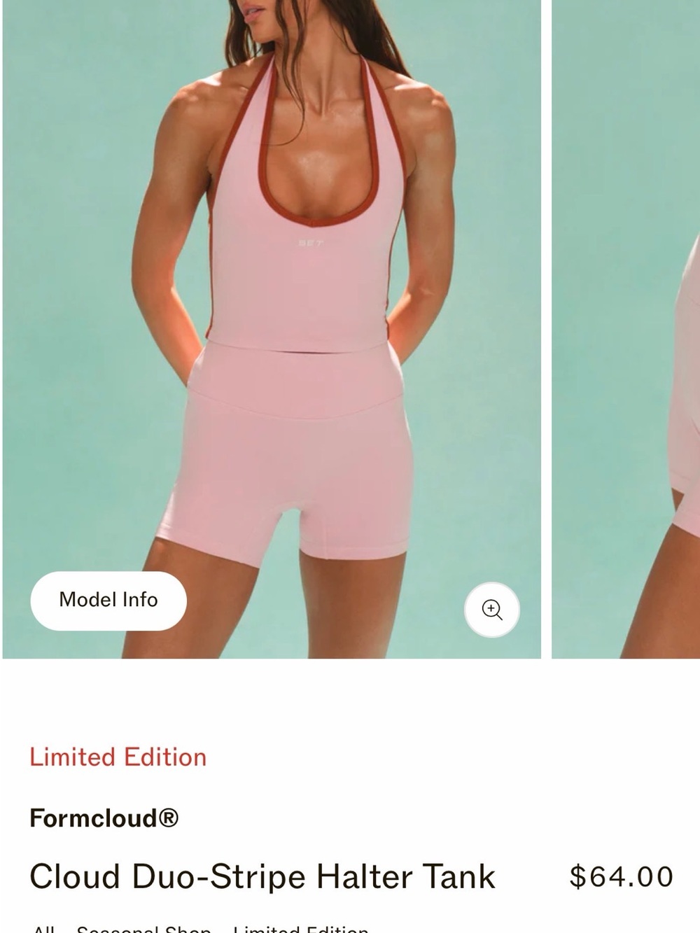 Set active Paradiso PT2 halter tank XL